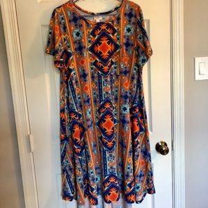 LulaRoe Carly dress, size XL